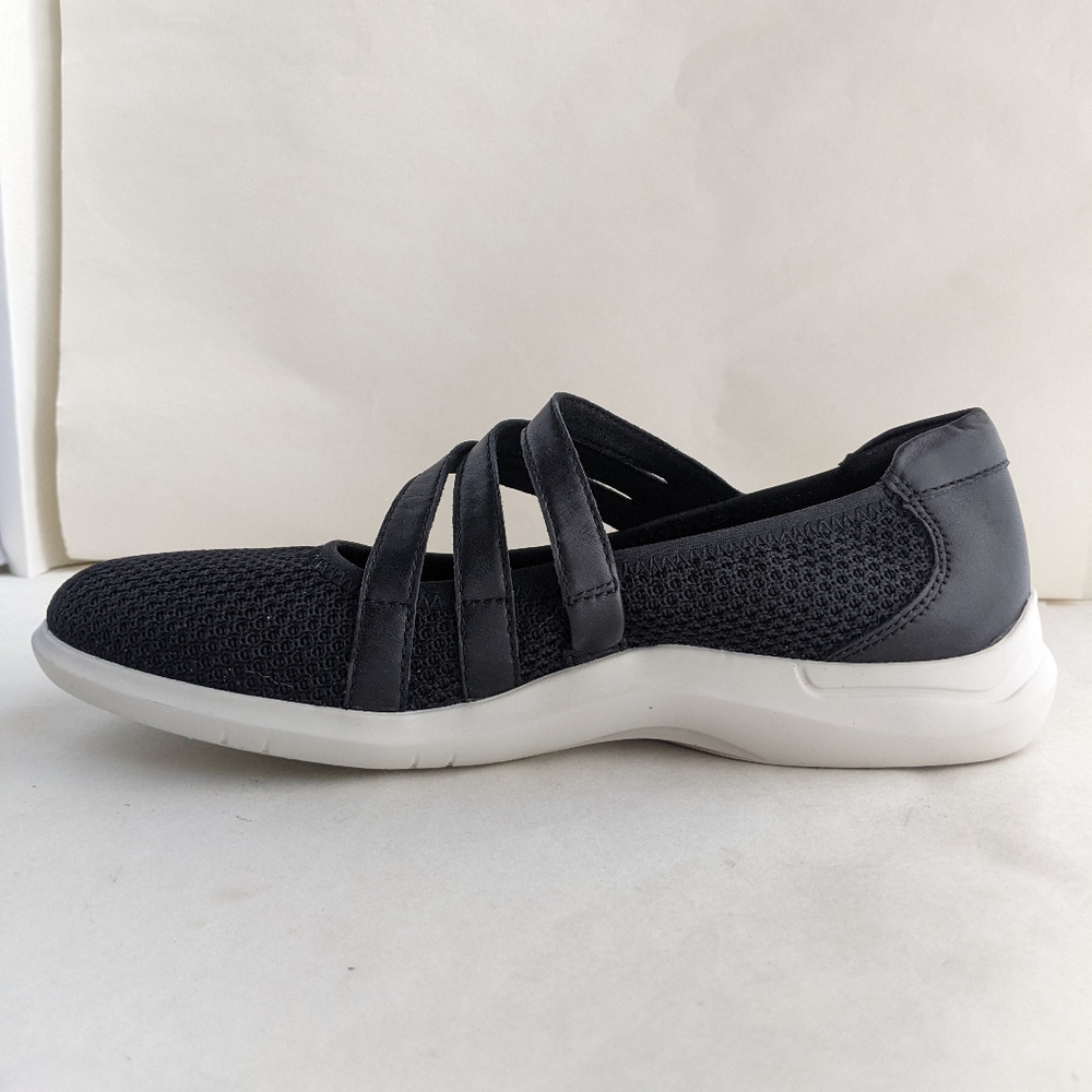 Aravon PC Mary Jane Black Knit Shoe Size 9 - Picture 3 of 9